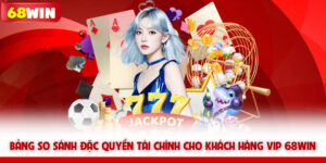Bảng so sánh đặc quyền tài chính cho khách hàng VIP 68WIN
